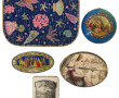 LOT de 5 boîtes à confiserie anciennes d