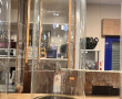 Globe en verre rond avec base en bois no