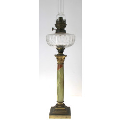 Grande lampe à pétrole ancienne base col