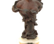Pendule circa 1900 en onyx, émaux cloiso