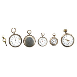 Lot de 3 montres gousset en argent (poin