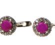 Paire de BO en argent 925ème serties de 