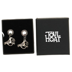 TOULHOAT - Paire de boucles d'oreilles o