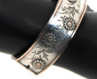Bracelet jonc ouvrant ancien en argent, 