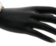 Bracelet jonc ouvrant ancien en argent, 