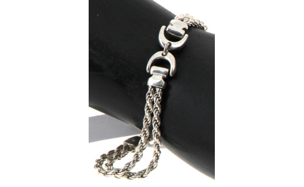 Bracelet ligne en argent 925ème maille t