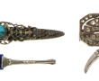 Lot de 4 broches fantaisie vintage dont 