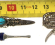 Lot de 4 broches fantaisie vintage dont 