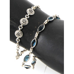 Deux bracelets ligne en argent 925ème se