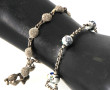 Deux bracelets ligne en argent dont l'un