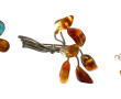 Pendentif papillon en argent 925ème et c