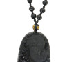 CHINE - Collier en perles de verre noire
