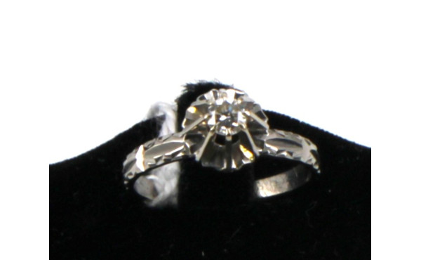 Bague solitaire diamant 0,25 ct env. en 