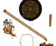 Lot de bijoux fantaisie vintage comprena