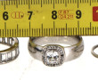 Lot de 3 bagues en argent 925ème et stra