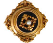 Broche ancienne en or jaune 18 cts, poin