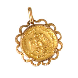 Pièce de dos pesos montée en pendentif, 