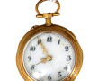Montre de col en or jaune 18 cts, poinço