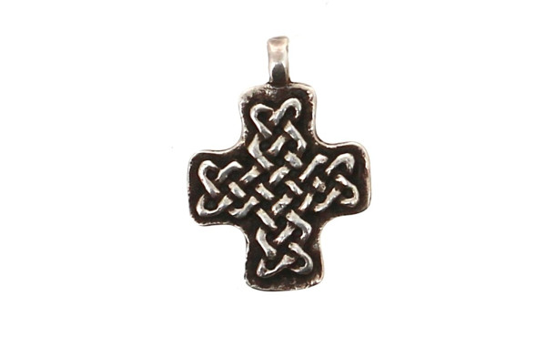 TOULHOAT - Pendentif croix avec entrelac