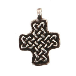 TOULHOAT - Pendentif croix avec entrelac