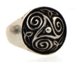 TOULHOAT - Bague jonc en argent à décor 