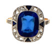 Bague ancienne deux ors, 18 cts, poinçon