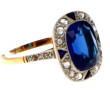 Bague ancienne deux ors, 18 cts, poinçon