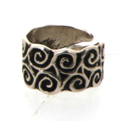 TOULHOAT - Bague jonc ajustable en argen
