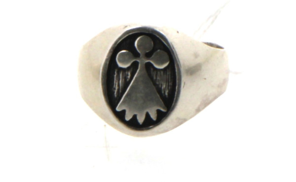 TOULHOAT - Bague style chevalière en arg