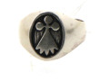 TOULHOAT - Bague style chevalière en arg