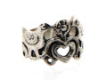 TOULHOAT - Bague jonc en argent à décor 