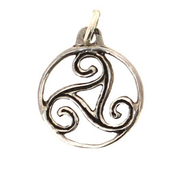 TOULHOAT - Pendentif triskel rond en arg