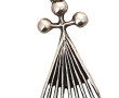TOULHOAT - Pendentif hermine en argent, 