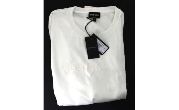 GIORGIO ARMANI - Tee-shirt blanc homme, 