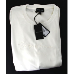 GIORGIO ARMANI - Tee-shirt blanc homme, 