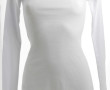 MARINE SERRE - Robe blanche à manches lo