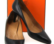 HERMES Paris - Paire d'escarpins en cuir
