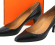 HERMES Paris - Paire d'escarpins en cuir