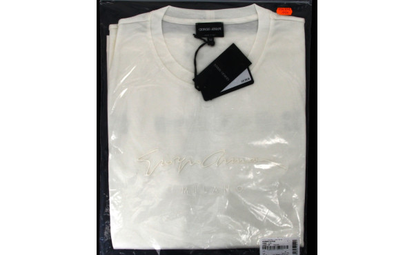 GIORGIO ARMANI - Tee-shirt blanc homme, 
