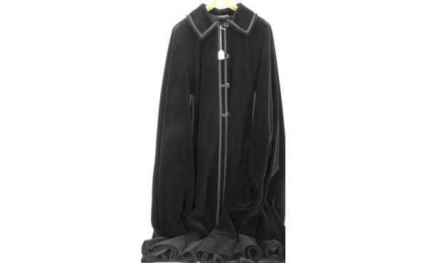 Cape femme en velours noir
