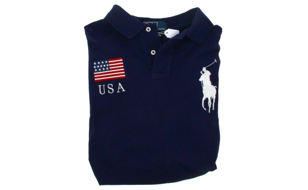 RALPH LAUREN - Polo mixte bleu marine, d