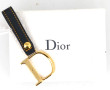 CHRISTIAN DIOR - Porte-clé "D" en cuir n