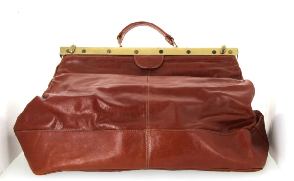 SALAMANDER - Sac de voyage en cuir fauve
