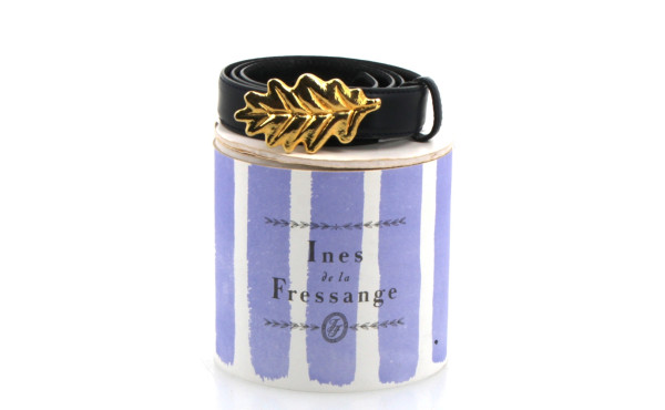 INES DE LA FRESSANGE - Ceinture cuir ble
