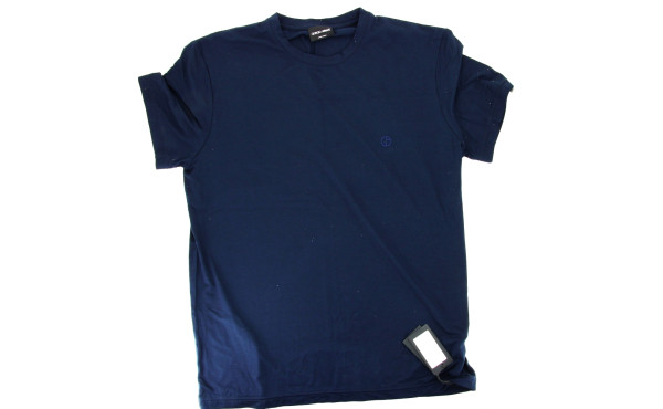 GIORGIO ARMANI - Tee-shirt bleu marine h
