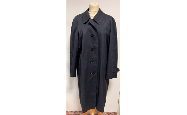 BURBERRYS - Garbardine homme bleu marine