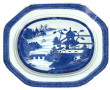 CHINE XIXème - Plat rectangulaire et cre
