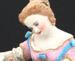 "Jeune fille aux oiseaux", sujet en bisc