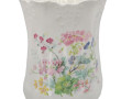 Vase en porcelaine fine blanche à décor 