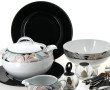 Service de table en porcelaine blanche, 